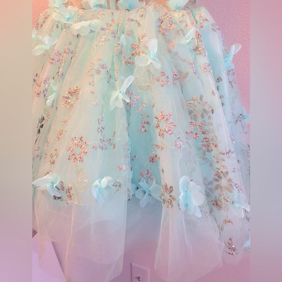 Corset Style Lace Up Back Pageant Prom Formal Quinceañera Dress Size Small - Picture 4 of 14